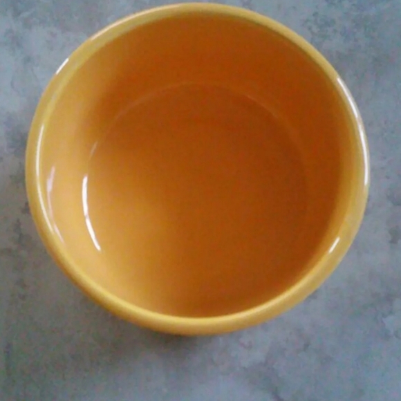 Glossy Sunflower Yellow Bowl NWOT - Picture 2 of 2